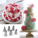 1X(1Set Fondant Cake Decorating Tools 6x Stainless Steel Nozzle +1x Pastry