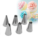 1X(1Set Fondant Cake Decorating Tools 6x Stainless Steel Nozzle +1x Pastry