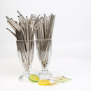 1X(100pcs Metal Straws Can Be Reused 304 Stainless Steel Drinking Water Pip
