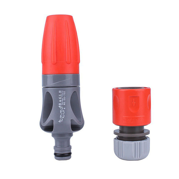 Adjustable TPR Rubber Coating Spray Nozzle Garden Watering Car Washing Sprayer with Connectors
