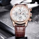 Benyar 5129X Business Men Watch 3ATM Waterproof Luminous Display Calendar Quartz Watch