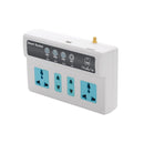 GSM Socket Switch Relay Remote Controlled 3 Ways Power Sockets Controller with Temperature Sensor