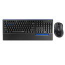 Rapoo 8300T 2.4GHz bluetooth Wireless 108 Keys Keyboard and 1600dpi Mouse Combo Set with USB Receiver for Windows 10 / 8 / 7 / Vista / XP