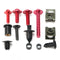 CNC Alloy Motorcycle Complete Fairing Bolt Bodywork Screws Nuts Kit For Kawasaki Red