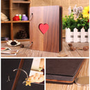 6 Inch Wooden Photo Album Baby Growth Memory Life Photo Relief Book Record  V9A9