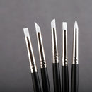 5Pcs Dental Adhesive Composite Resin Cement Porcelain Tooth Silicone Brush Pen Dental Tools