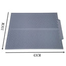 Silicone Dish Drying Mat Flume Folding Draining Mat,Rectangle Drain Mat Dry N8G5