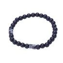 Fashion Geometry Bead Men'S Bracelet Simple Classic Stone Bead Jewelry Brac