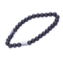 Fashion Geometry Bead Men'S Bracelet Simple Classic Stone Bead Jewelry Brac