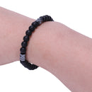 Fashion Geometry Bead Men'S Bracelet Simple Classic Stone Bead Jewelry Brac