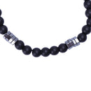 Fashion Geometry Bead Men'S Bracelet Simple Classic Stone Bead Jewelry Brac