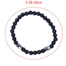 Fashion Geometry Bead Men'S Bracelet Simple Classic Stone Bead Jewelry Brac