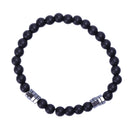 Fashion Geometry Bead Men'S Bracelet Simple Classic Stone Bead Jewelry Brac