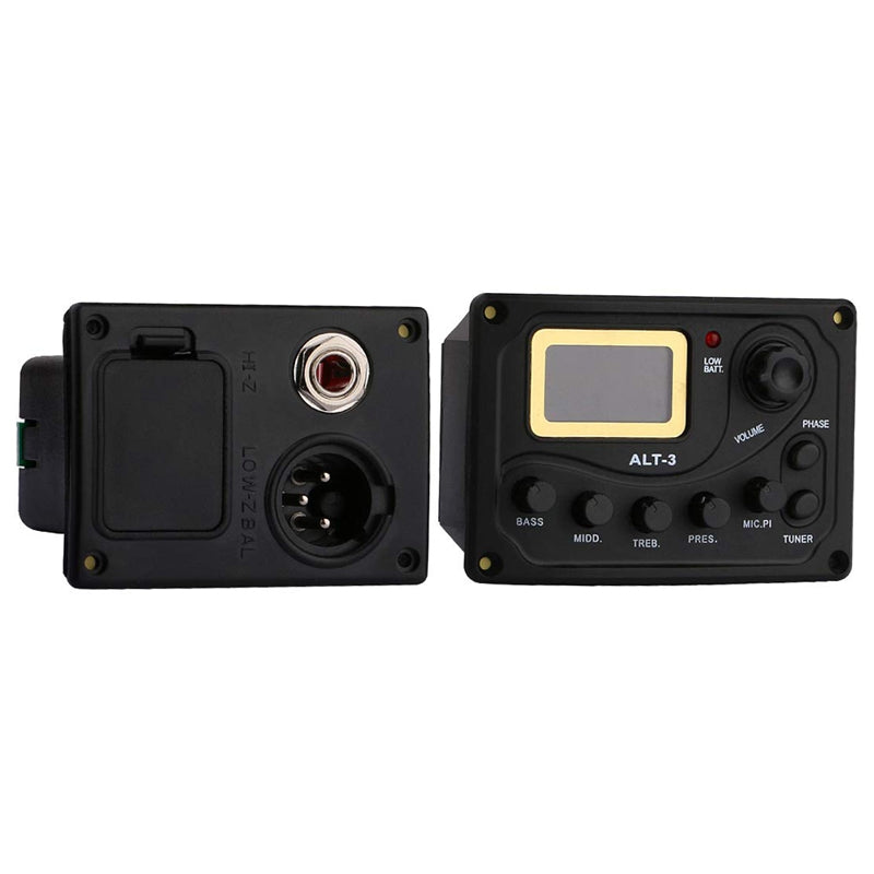 Acoustic Guitar Pickup Tuner 5-Band Eq Equalizer Acoustic Guitar Preamp Pie