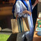 Large Shopper Bag Jumbo Canvas Totes Beach Bag Big Shoulder Bag Summer Stri I6T3
