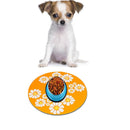 Pet Feeding Mat Placemat Cat Dog Large Floral Anti Slip Waterer Pad Silicon