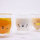 Double-Layer Coffee Cup Glass And Mug Cute Animal Tumbler Handmade Mug Line