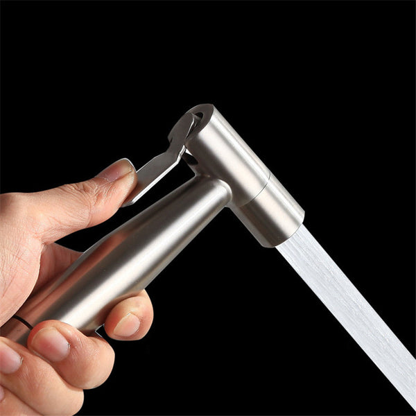 Stainless Steel Handheld Portable Bidet Toilet Sprayer Bidet Faucet for Personal Hygiene and Potty Toilet Bathroom Hand Shower Head Self Cleaning