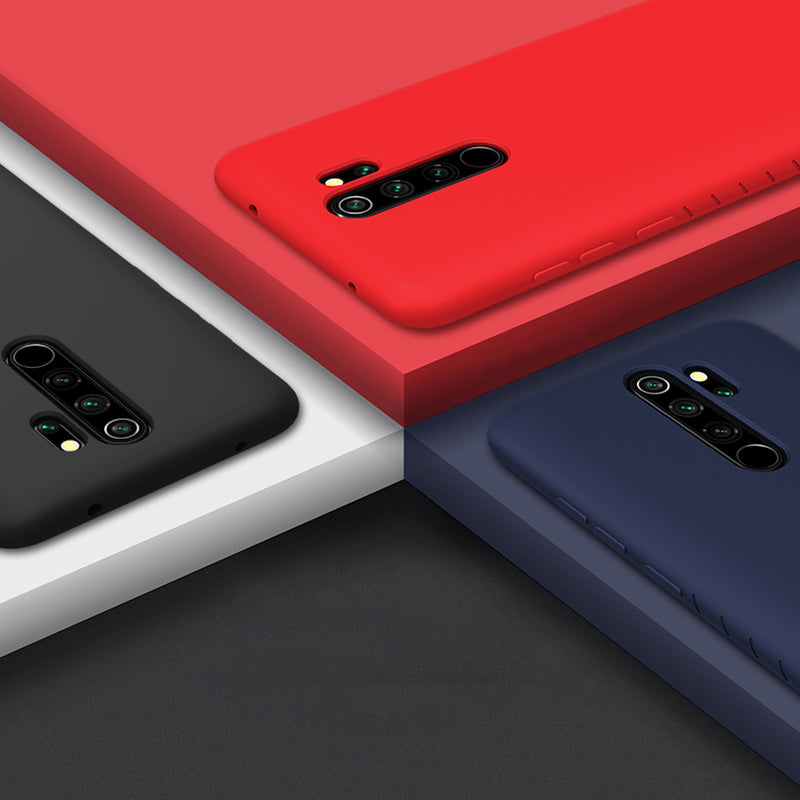 NILLKIN Smooth Shockproof Soft Rubber Wrapped Silicone Protective Case for Xiaomi Redmi Note 8 Pro