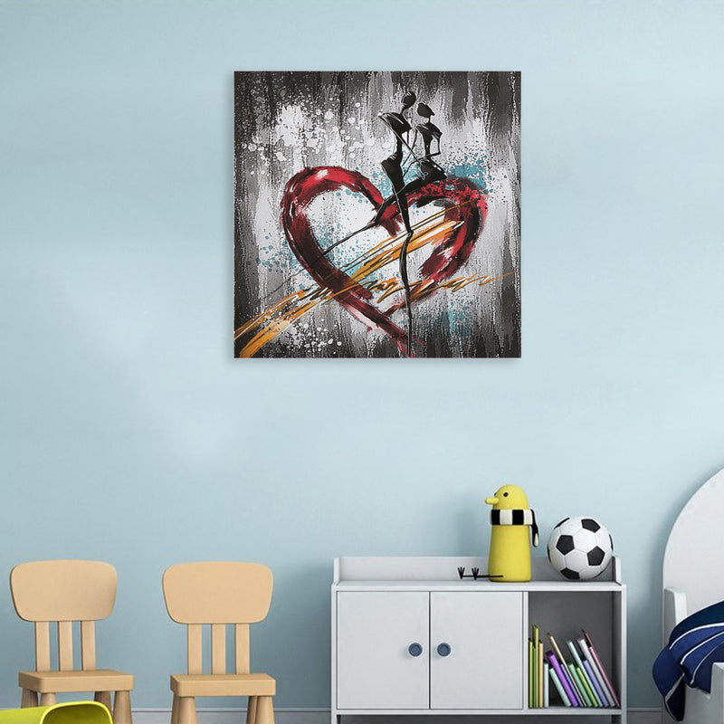 Abstract Love Heart Art Painting Picture Print Home Wall Sticker Decor Unframed
