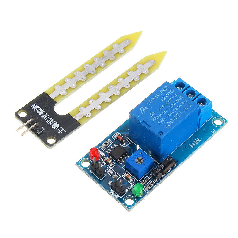 5pcs DC 12V Relay Controller Soil Moisture Humidity Sensor Module Automatically Watering for