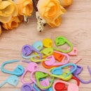 1X(20 Pcs Color Knitting Stitch Mark Crochet Locking Tool Craft Ring Holder