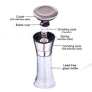 1X(Salt And Pepper Mill Shakers, Stainless Steel Manual Sea Salt Mills, Adj