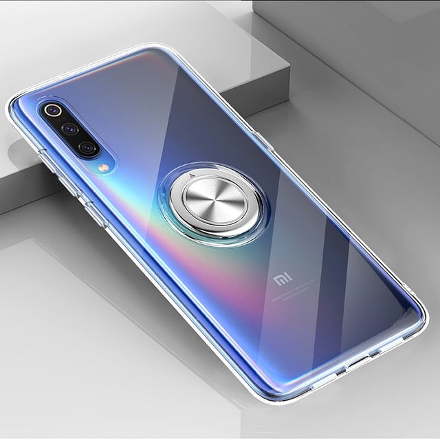 Bakeey Ultra-thin With Ring Holder Anti-fingerprint Soft TPU Protective Case For Xiaomi Mi 9 SE