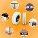 10pcs 5x24x7mm Ball Bearing U Groove Nylon Round Pulley Wheel Roller For 3.8mm Rope Ball Bearing