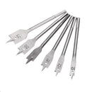 Drillpro 6Pcs 10/12/16/18/20/25mm Spade Drill Bit Set Wood Hole Saw Cutter Flat Wood Bits Woodworking Tool
