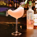 1X(150Ml Creative Bird Shape Cocktail Goblet Glass Personality Molecular Sm