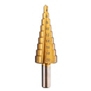 4-12/20/32mm HSS Golden Step Cone Drill Bit With Center Punch Tools Kit
