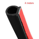 4 M Small D Type Car Motor Door Soundproof Filling Rubber Seal Windproof Du