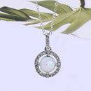 Fashion Trend Popular Diamond Rhinestone Opel Necklace Clavicle Chain SweateM1K2