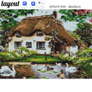 Diamond Painting Cross Stitch Landscape Diamond Embroidery Icon Scenic Full