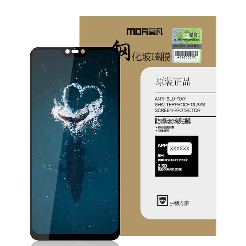 MOFI 9H Diamond Anti-explosion Full Cover Tempered Glass Screen Protector for Xiaomi Mi 8 Mi8 Lite