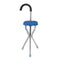 200KG Portable Walking Chair Stick With Seat Outdoor Cane Folding Tripod Stool