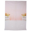 5x7FT Flower Fence Pink Photography Backdrop Background Studio Prop