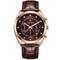 WISHDOIT WSD-006 Fashion Men Quartz Watch Luxury Leather Strap Waterproof Wrist Watch