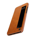NILLKIN Window Smart Sleep Shockproof Flip PU Leather Full Body Cover Protective Case for Huawei P20