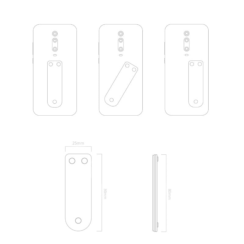 Freefinger Universal Strong Sticky Multi-function PU Leather Cell Phone Ring Holder Bracket Compatible with iPhone Samsung Xiaomi & Other Smartphones from Xiaomi youpin