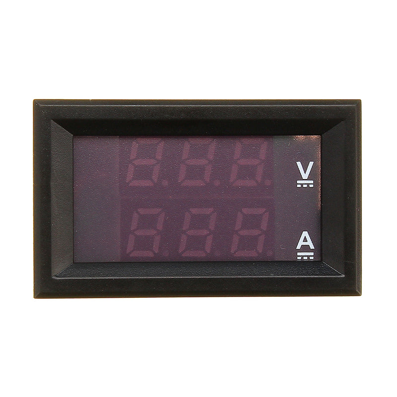 0.56" DC 100V 50A Red+Red Dual LED Display Mini Digital Voltmeter Ammeter Panel Amp Volt Voltage Current Meter Tester