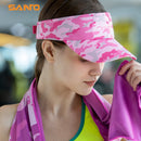 Santo Women Men Outdoor Running Empty Top Hat Sport Marathon Visor Cap UltraK9N2