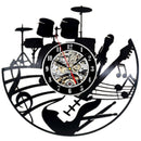 1X(Timelike Cd Vinyl Record Wall Clock Modern Design Musical Theme Decorati