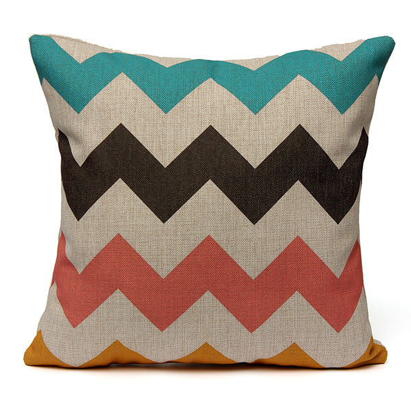 Geometric Abstract Printed Cushion Cover Sofa Bed Pillow Case