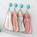 Coral Velvet Bathroom Supplies Soft Hand Towel Absorbent Cloth Dishcloths H Y1E9