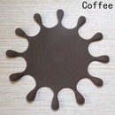 Water-Drop Shape Silicone Drink Coasters Table Cup Mat Home Decor Drink Cup A5R4