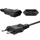 Digoo AC Power Extension Cable Cord 1X 3M EU or 10X 0.3M EU US Black PVC Rubber