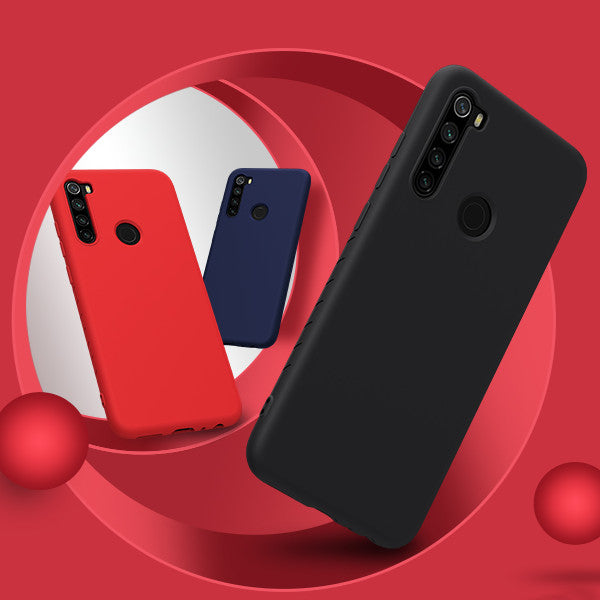 NILLKIN Smooth Shockproof Soft Rubber Wrapped Silicone Protective Case for Xiaomi Redmi Note 8