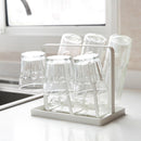 1X(Metal Steel Mug Holder Hanger Kitchen Stand Organizer Drinkware Drying R